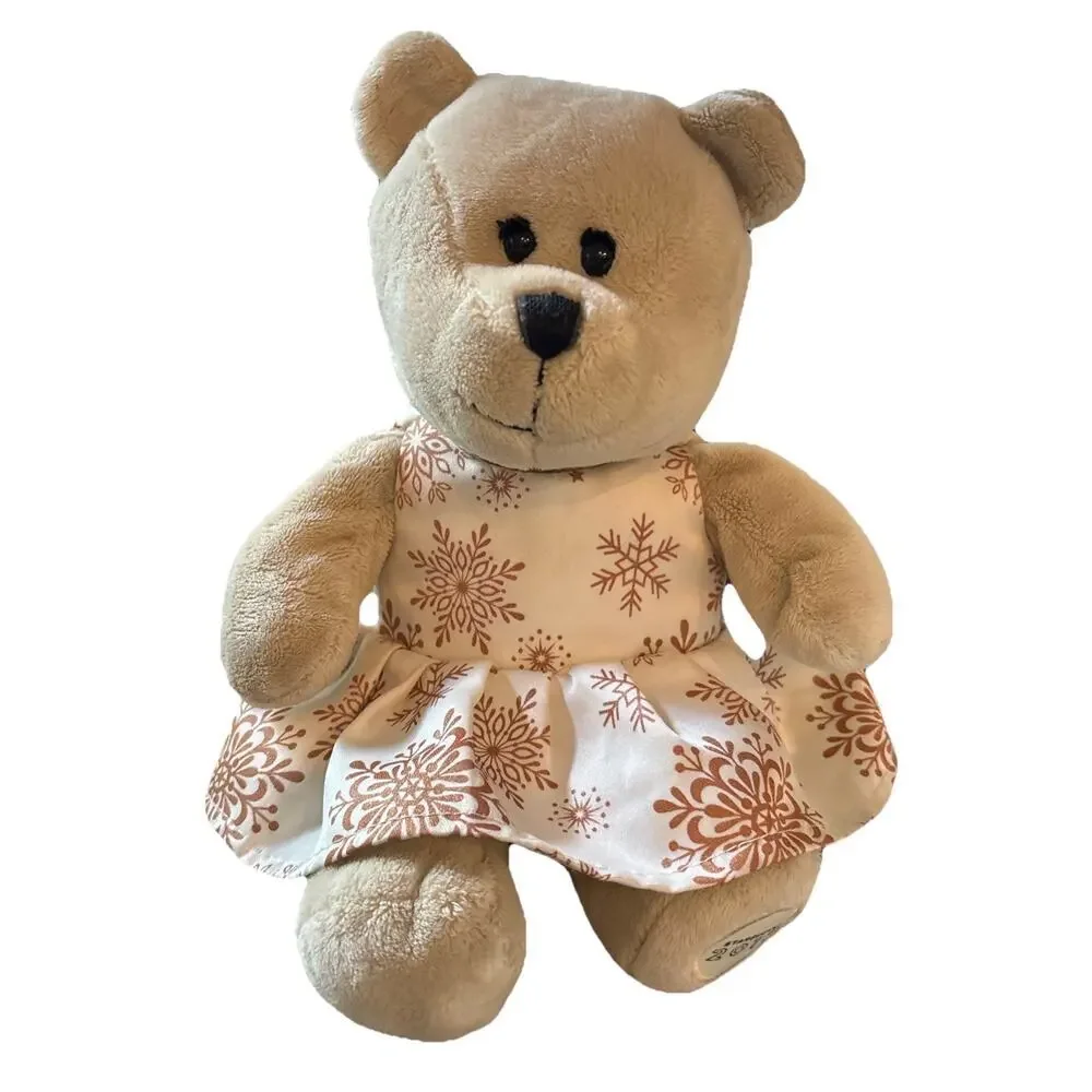 Starbucks 2017 Holiday Bearista Bear Plush 10” Beige W/O Coat